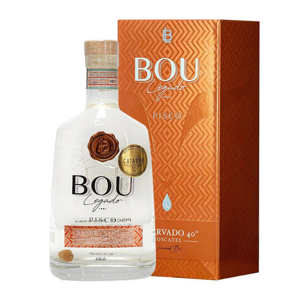 Pisco Bou Legado Reservado Transparente 40°